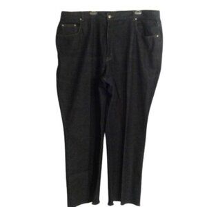 Avenue Blues Plus Size 26 Womens Jeans Blue Denim Relaxed Fit Cotton Raw Hem